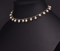 Natural Fresh Water Pearl Choker Necklace