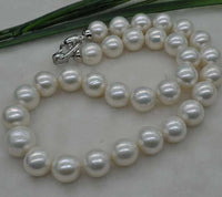 Natural white  round  Pearl Necklace
