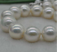 Natural white  round  Pearl Necklace