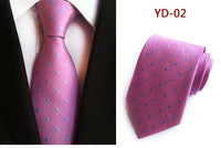 New Design Fashion Necktie Orange White Blue Polka Dot Ties for Man Business Wedding Formal NeckTie 8cm Silk Dress Gift Gravata