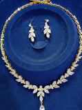 Emmaya Exquisite Jewelry Sets For Women Wedding Party Accessories Cubic Zircon Stud Earrings & Necklace Gift