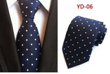 New Design Fashion Necktie Orange White Blue Polka Dot Ties for Man Business Wedding Formal NeckTie 8cm Silk Dress Gift Gravata