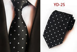 New Design Fashion Necktie Orange White Blue Polka Dot Ties for Man Business Wedding Formal NeckTie 8cm Silk Dress Gift Gravata