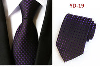 New Design Fashion Necktie Orange White Blue Polka Dot Ties for Man Business Wedding Formal NeckTie 8cm Silk Dress Gift Gravata