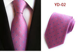 New Design Fashion Necktie Orange White Blue Polka Dot Ties for Man Business Wedding Formal NeckTie 8cm Silk Dress Gift Gravata