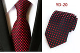 New Design Fashion Necktie Orange White Blue Polka Dot Ties for Man Business Wedding Formal NeckTie 8cm Silk Dress Gift Gravata