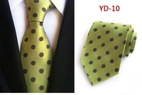 New Design Fashion Necktie Orange White Blue Polka Dot Ties for Man Business Wedding Formal NeckTie 8cm Silk Dress Gift Gravata