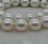 Natural white  round  Pearl Necklace