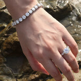 Moissanite Diamond Tennis Bracelet