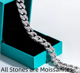 Moissanite Cuban Bracelet Hip Hop