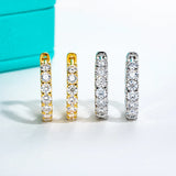 Moissanites Hoop Earrings