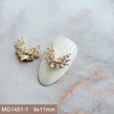 10pcs/lot Luxury No Fading Bow Butterfly Arc Nail Art Parts Zircon Crystal Manicure Nails Accesorios Supplies Decorations Charms
