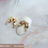 10pcs/lot Luxury No Fading Bow Butterfly Arc Nail Art Parts Zircon Crystal Manicure Nails Accesorios Supplies Decorations Charms