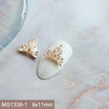 10pcs/lot Luxury No Fading Bow Butterfly Arc Nail Art Parts Zircon Crystal Manicure Nails Accesorios Supplies Decorations Charms
