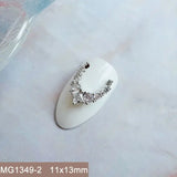 10pcs/lot Luxury No Fading Bow Butterfly Arc Nail Art Parts Zircon Crystal Manicure Nails Accesorios Supplies Decorations Charms