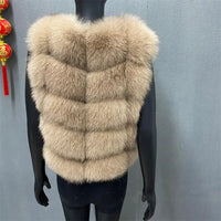Natural fox Fur Vest