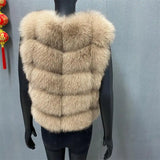 Natural fox Fur Vest
