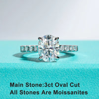 Oval Cut Moissanite Engagement Rings