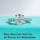 Oval Cut Moissanite Engagement Rings