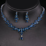 Emmaya Exquisite Jewelry Sets For Women Wedding Party Accessories Cubic Zircon Stud Earrings & Necklace Gift