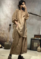 Women Loose Retro Ramie Pants