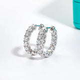 Moissanites Hoop Earrings