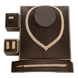 Jewelry Set HADIYANA Exquisite Jewelry for Women Luxury Cubic Zirconia High Quality Jewelry BN9297 Bridal Wedding Accessories