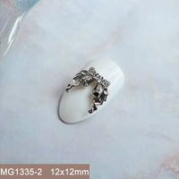 10pcs/lot Luxury No Fading Bow Butterfly Arc Nail Art Parts Zircon Crystal Manicure Nails Accesorios Supplies Decorations Charms