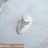10pcs/lot Luxury No Fading Bow Butterfly Arc Nail Art Parts Zircon Crystal Manicure Nails Accesorios Supplies Decorations Charms