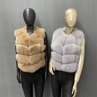 Natural fox Fur Vest