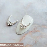 10pcs/lot Luxury No Fading Bow Butterfly Arc Nail Art Parts Zircon Crystal Manicure Nails Accesorios Supplies Decorations Charms