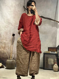 Women Summer Ramie Shirt