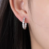 Moissanites Hoop Earrings