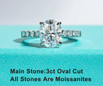 Oval Cut Moissanite Engagement Rings