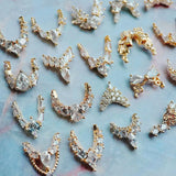 10pcs/lot Luxury No Fading Bow Butterfly Arc Nail Art Parts Zircon Crystal Manicure Nails Accesorios Supplies Decorations Charms