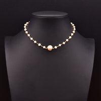 Natural Fresh Water Pearl Choker Necklace