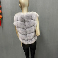 Natural fox Fur Vest