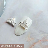 10pcs/lot Luxury No Fading Bow Butterfly Arc Nail Art Parts Zircon Crystal Manicure Nails Accesorios Supplies Decorations Charms