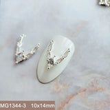 10pcs/lot Luxury No Fading Bow Butterfly Arc Nail Art Parts Zircon Crystal Manicure Nails Accesorios Supplies Decorations Charms