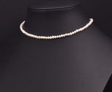 Natural Pearl Minimalist Beaded Collar Circle Necklace