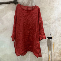 Women Summer Ramie Shirt