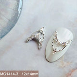 10pcs/lot Luxury No Fading Bow Butterfly Arc Nail Art Parts Zircon Crystal Manicure Nails Accesorios Supplies Decorations Charms