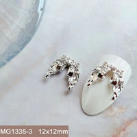 10pcs/lot Luxury No Fading Bow Butterfly Arc Nail Art Parts Zircon Crystal Manicure Nails Accesorios Supplies Decorations Charms