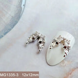 10pcs/lot Luxury No Fading Bow Butterfly Arc Nail Art Parts Zircon Crystal Manicure Nails Accesorios Supplies Decorations Charms