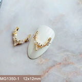 10pcs/lot Luxury No Fading Bow Butterfly Arc Nail Art Parts Zircon Crystal Manicure Nails Accesorios Supplies Decorations Charms