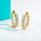 Moissanites Hoop Earrings