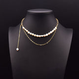 Natural Fresh Water Pearl Choker Necklace