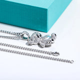 Moissanite Cute Bear Necklace