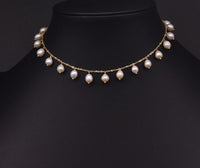 Natural Fresh Water Pearl Choker Necklace