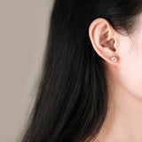 Smyoue 0.1-3CT Test Passed Moissanite Studs Earrings for Men Women S925 Silver Platinum Plated Bride Wedding Lab Diamond Studs